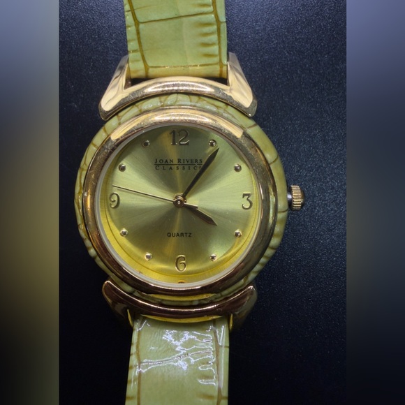 JOAN RIVERS COLLECTIBLE WATCHES SET OF 2 Yellow Green - Picture 3 of 11
